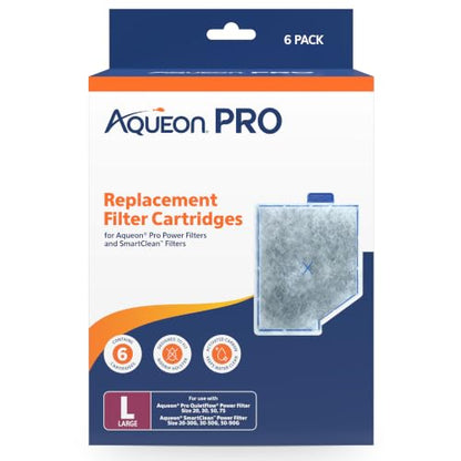 Aqueon PRO Replacement Filter Cartridges Large 6 Pack - size: 6 Pack, style: Pro