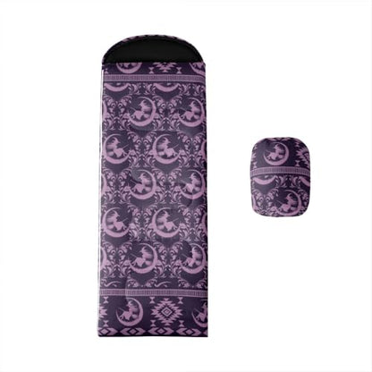 Erosebridal Death Head Moth Sleeping Bags Adults Cold Weather Bohemian Aztec Camping Blanket Hiking Sleeping Wrap Sleep Bag - color: Purple Moon Witch