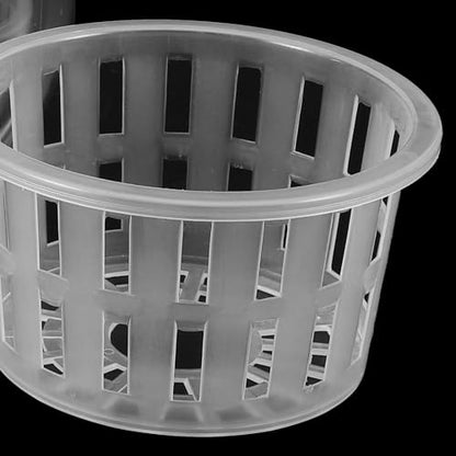 COHEALI Desktop Terrarium Fish Tank Plastic Betta Bowl with Hydroponic Basket Medium 110c Small Round Aquarium for Home Office Table Ecosystem