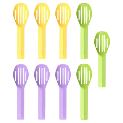 9Pcs Bathing Sand Scooper for Hamsters, Small Pet Grooming | Hamster Bedding Scooper,Pet Cleaning Tool,Small Pet Grooming - color: 3Purple+3Yellow+3Green, size: Small