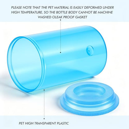 Jovitec 100 Pcs Plastic Film Canister Holder 35 mm Empty Camera Reel Containers Storage Containers Case with Lids for Small Accessories Fish Hook Film Beads(Blue) - color: Blue