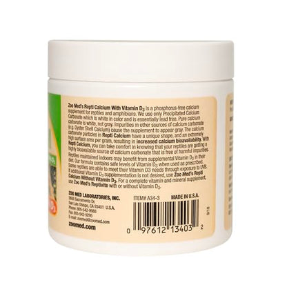 Zoo Med Repti Calcium with D3 3 oz - Pack of 3