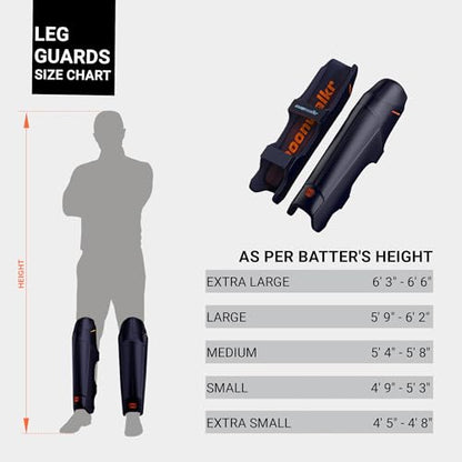 moonwalkr Leg Guard 2.0 Cricket Gear - color: Blue