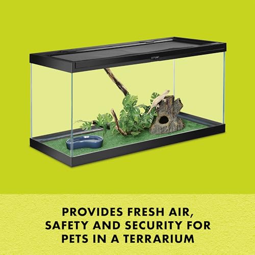 Zilla Fresh Air Screen Cover, Secure and Durable Metal Mesh Cover for Reptile Terrariums, 24 x 12 inches | Secure and Durable Metal Mesh Cover for Reptile Terrariums - size: 24" x 12"