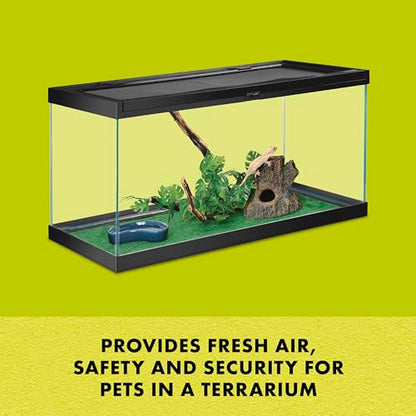 Zilla Fresh Air Screen Cover, Secure and Durable Metal Mesh Cover for Reptile Terrariums, 30 x 12 inches | Secure and Durable Metal Mesh Cover for Reptile Terrariums - size: 30" x 12"