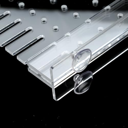 Aquarium Divider Clear 10/15/20 Gallon Fish Tank Divider with Suction Cups (10 Gallon) - size: 10 Gallon