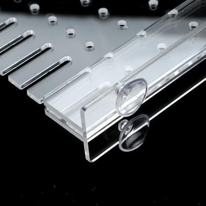 Aquarium Divider Clear 10/15/20 Gallon Fish Tank Divider with Suction Cups (10 Gallon) - size: 10 Gallon