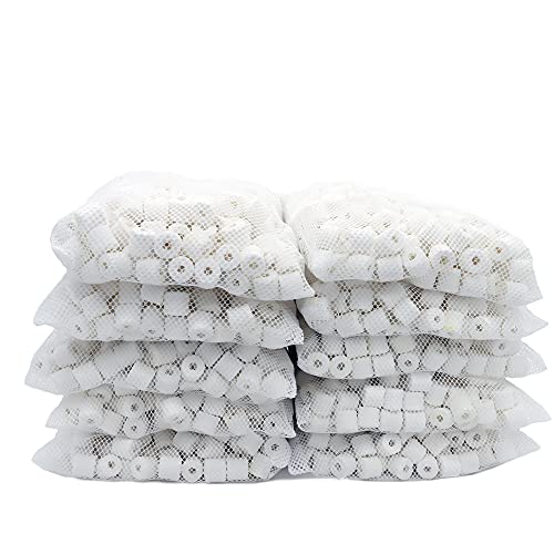 Aquarium Premier Bulk Bio Ceramic Rings Filter Media, 10 lbs | Fresh Water, Sea Water Fish Tank Canister Filter, Koi Fish Pond Reef Filter - size: 10 lbs