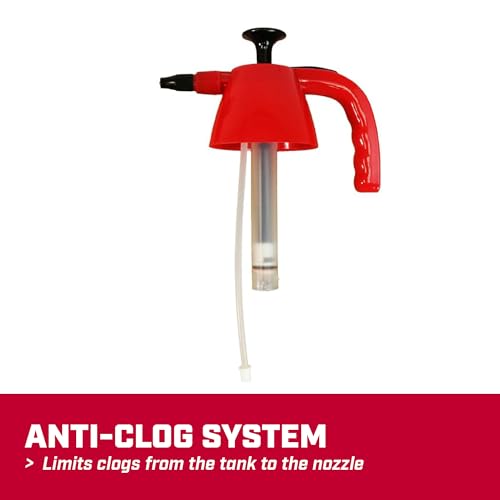 Chapin 48oz Handheld Sprayer, Anti-Clog for Continuous Spray | Wide-mouth translucent tank; ideal for weeds, plant feeding, bee hives and cleaning with adjustable spray control - size: 48 ounces