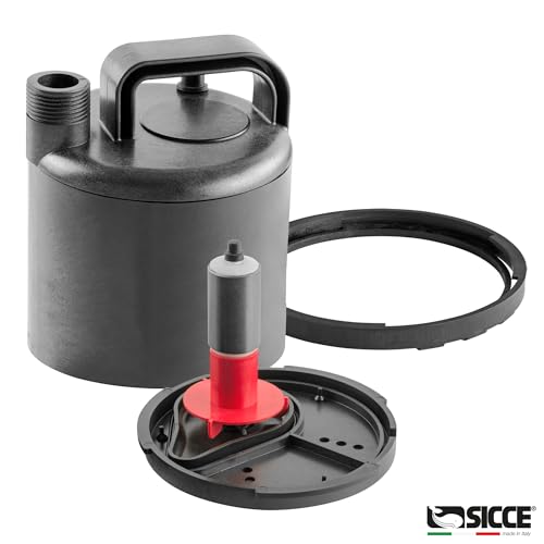 SICCE Ultra Zero 793 GPH Multi-Purpose Water Pump | Garden Hose Connection Portable Handle | Ultra Quiet Durable Aquarium Fish Tank Fountain Pond Hydroponics Terrarium Black | Freshwater & Saltwater