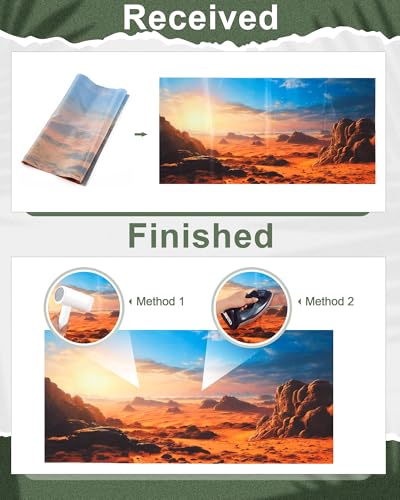 4 Pcs 24 x 11.8 Inch Reptile Habitat Background with Nano Glue Gobi Sun Cactus Stone and Green Tree Fern Stream Terrarium Background Polyester Durable Aquarium Accessories - color: Style1, size: 24 x 11.8 Inch