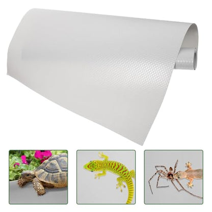 Reptile Terrarium Carpet EVA Mat Soft Breathable Flooring for Snake Tortoise Lizard Bearded Dragon Tank Bedding Liner with Tailored Gray