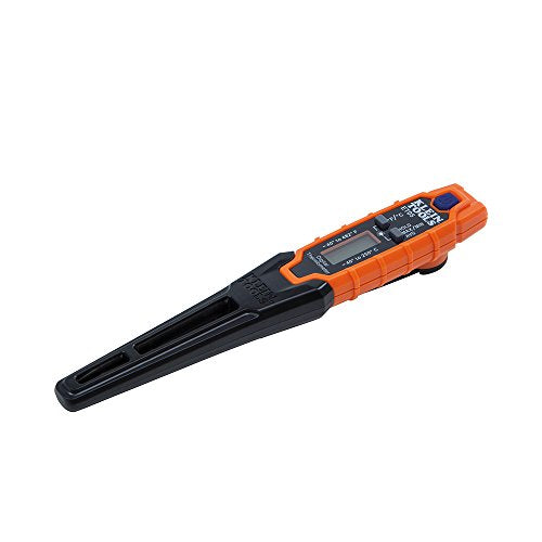 Klein Tools ET05 Digital Pocket Thermometer, HVAC Instant Read Thermometer with Backlit Display, Wide Measurement Range, Fahrenheit and Celsius - style: Digital