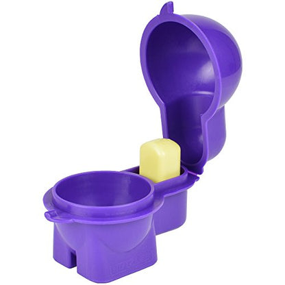 Hutzler Egg To-Go Container with Salt Shaker, Purple, Egg To-Go, Purple - color: Egg To-Go, Purple