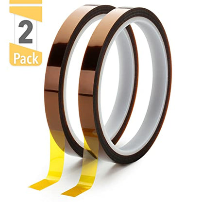 Mr. Pen Heat Tape - 10mm x 33m (108ft), 2 Rolls | High Temperature Tape for Sublimation and Heat Press
