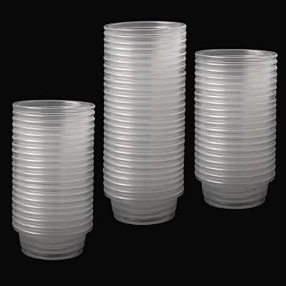 100 Count 0.5oz Crested Gecko Food Cups, Reptile Leopard Gecko Feeding Ledge Replacement Cups