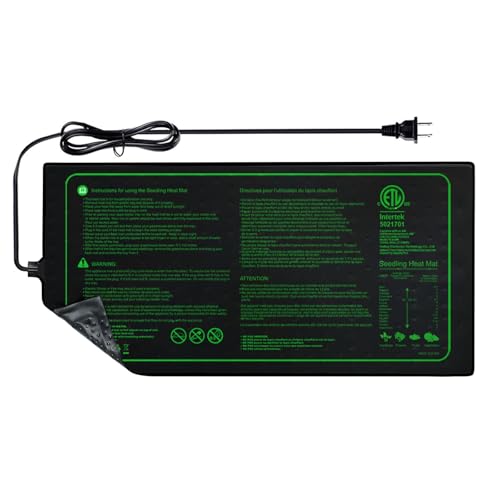 10"x20" Seedling Heat Mat for Seed Starting and Germination | Durable Waterproof Hydroponic Heating Pad with ETL Certified for Indoor Plant Gardening and Cutting, Brewing and Greenhouse - style: 20"x10" Heat Mat -Upgrade Version