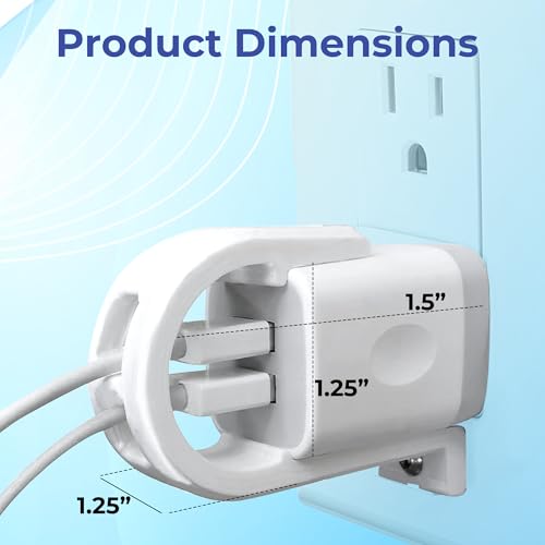 Charger Lock for Ailkin Dual, FiveBox Chargers Anti-Theft & Tug-ProofChild-Safe Charger Lock System A Safety Device to Lock Your Charger to Wall Plate via Security Screw. Made in USA
