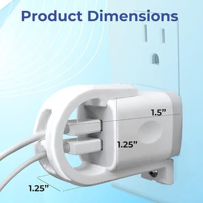 Charger Lock for Ailkin Dual, FiveBox Chargers Anti-Theft & Tug-ProofChild-Safe Charger Lock System A Safety Device to Lock Your Charger to Wall Plate via Security Screw. Made in USA