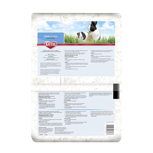 Kaytee Clean & Cozy White Paper Bedding, Made for Small Animals, 49.2 Liters - size: 49.2 Liters
