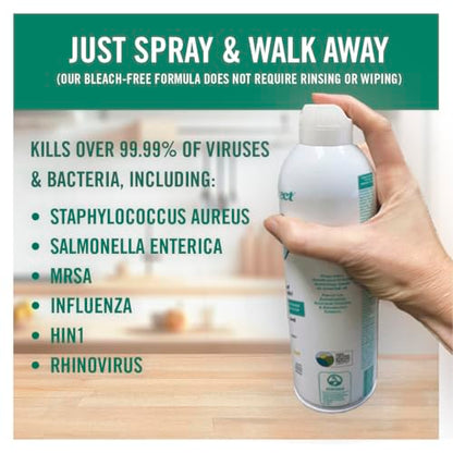 Benefect Botanical Decon 30 Disinfectant Cleaner, 14 oz. Ready-To-Use Spray, Hospital Grade Disinfectant, Kills Over 99.99% of Germs, Safe for Food-Contact Surfaces (Light Lemon & Thyme Scent) - size: 14 Fl Oz (Pack of 1)