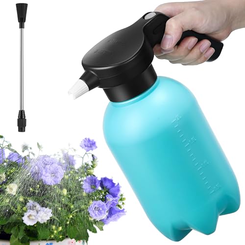 0.5 Gallon Electric Spray Bottle Plant Mister Blue Style | Rechargeable Battery Powered Sprayer with Adjustable Spout, for Indoor Outdoor Plants, Gardening and Cleaning - style: Blue Style