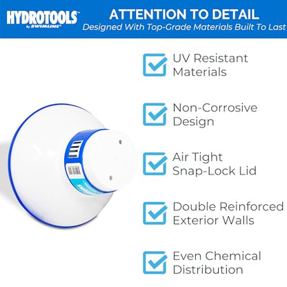 Swimline HYDROTOOLS BY SWIMLINE 8720 Extra Large Capacity Pool & Spa Chemical Dispenser | Compatible With Bromine & Chlorine Supports 1-3’’ Tablets | Adjustable Control Ring For Customizable Flow Rate - color: Classic