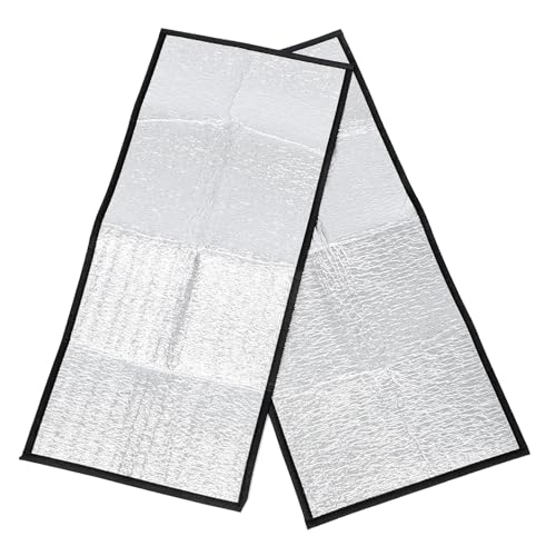2pcs Reptile Heating Pad Insulation Mats with Reflective Film Lightweight Winter Heat Panels for Tortoise Snake Lizard Frog Pets