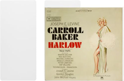 (30) 12" Record Divider Cards - Lesser Cut Narrow - White, Standard 30mil - 6" x 13 1/2" - #12NS13NWH30