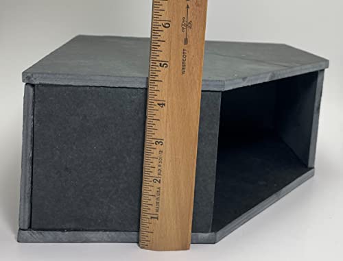 TheFrogHouse Slate Stone Reptile Hide 10x10x4.5 Natural Cave Decor