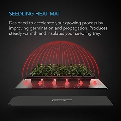 AC Infinity SUNCORE A7, Waterproof Seedling Heat Mat 120x50cm | MET & UL-Certified Heating Pad for Indoor Gardening, Hydroponics, Germination, Cloning - size: 48" x 20.75"