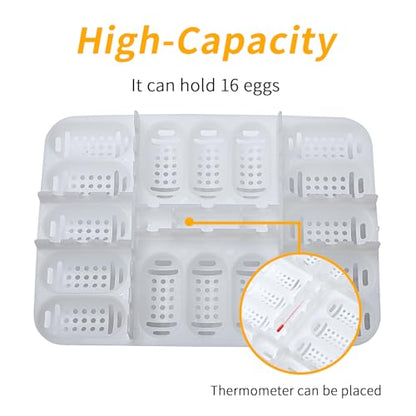 16 Grids Reptile Breeding Box, Professional Reptile Egg Incubation Box for Breeding and Hatching
