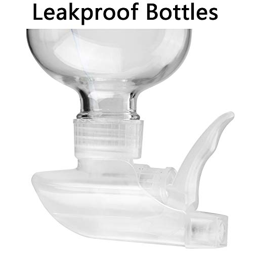 Glass Spray Bottles Empty 16oz Boston Round Bottle Refillable Container for Essential Oils with Funnel Lables Cleaning Products Aromatherapy Lotions Liquid Soaps (WhiteWhite) - color: A-Clear