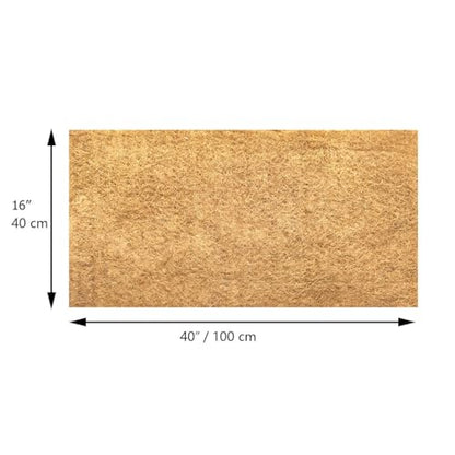 SUNYAY 16x40 inch Natural Coconut Coir Liner Sheets Coco Fiber Roll Coco Mat for Planter Flower Basket Liner Garden Decoration Animal Pet Pad - size: 16x40 inch