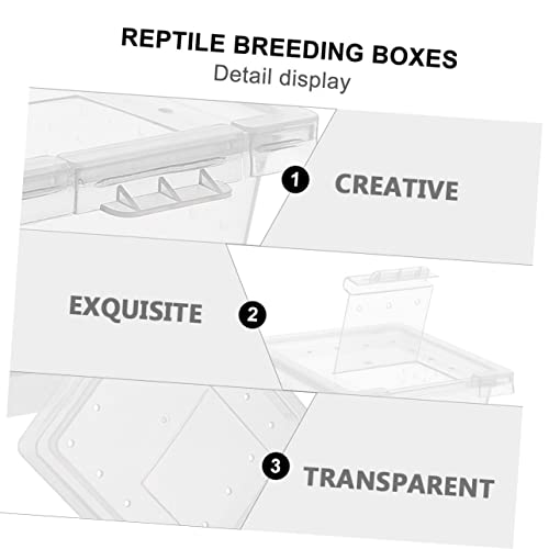 IMIKEYA 20pcs Reptile Breeding Box for Snakes Geckos Tarantulas and Frogs Enclosure for Pets Lightweight and Wear-Resistant Reptile Container