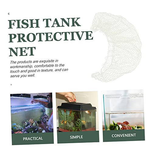 BESPORTBLE Fish Tank Escape Mesh Net Terrarium Cover for Reptile and Turtle Tanks Easy to Clean Lightweight Versatile Aquarium Netting to Prevent Jumping and Escaping Fish