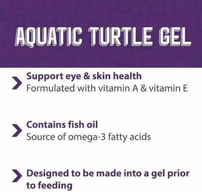 Mazuri | Aquatic Turtle Food | Easy-to-Serve Gel | Freshwater Formula- 8 Ounce (8 oz) Bag (Pack of 2) - size: 8 Ounce (Pack of 2)