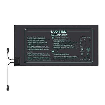 LUXBIRD Daisy Chain Seedling Heat Mat 10" x 20.75" Waterproof Plant Heating Pad, for Seed Starting, Germination, Hydroponics (Master Mat Required) - size: Additional Mat-10x20.75