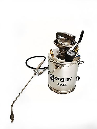 Longray SP4A Stainless Steel Sprayer, 1 Gallon, Metallic - size: 1 gallon