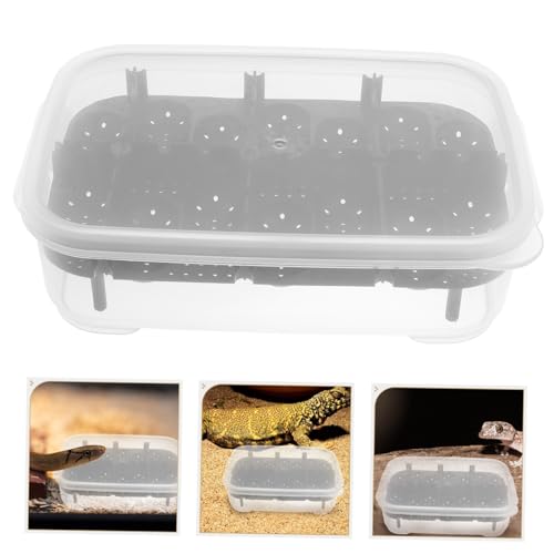 UPKOCH Premium Compartment Reptile Hatchery Box for Efficient Egg Incubation for Geckos Snakes and Lizards Durable and Reusable Breeding Box for Reptile Enthusiasts