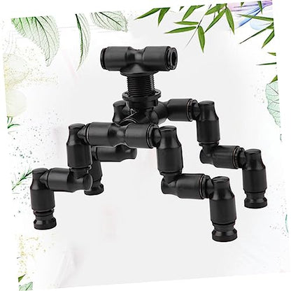 FRCOLOR 2sets Adjustable Sprayers for Reptiles Black Pet Cooling Nozzle for Terrarium Humidity Rotatable Mist System Animal Supplies