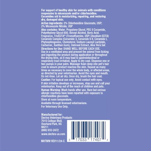 MiconaHex+Triz Mousse, 7.1 oz | Antibiofilm, Moisturizing; Packaging May Vary