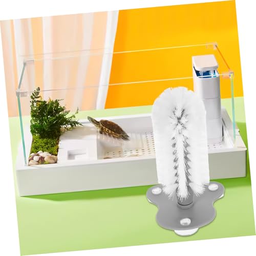 Abaodam Turtle Back Scratcher Brush with Suction Cup for Shell Cleaning and Health Maintenance, 2pcs Sturdy Water Turtle Scrubber for Aquatic Tank Use
