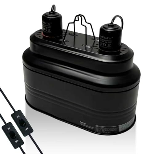 Reptile lamp, Maximum 160W Each Reptile hot lamp Comes with a Separate Switch, Suitable for Lizards, Turtles, Snakes, and Amphibians.