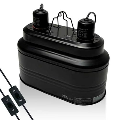 Reptile lamp, Maximum 160W Each Reptile hot lamp Comes with a Separate Switch, Suitable for Lizards, Turtles, Snakes, and Amphibians.