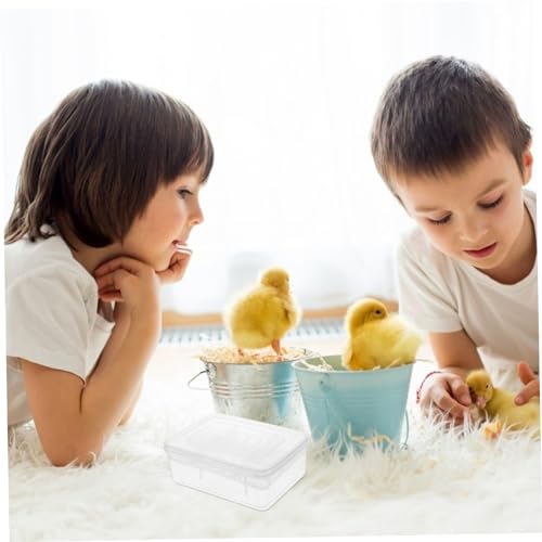 UPKOCH 2pcs Reptile Breeding Box with Compartments Transparent Incubator for Tortoise Lizard Easy to Clean Reusable Hatchery Boxes for Reptile Egg Hatching