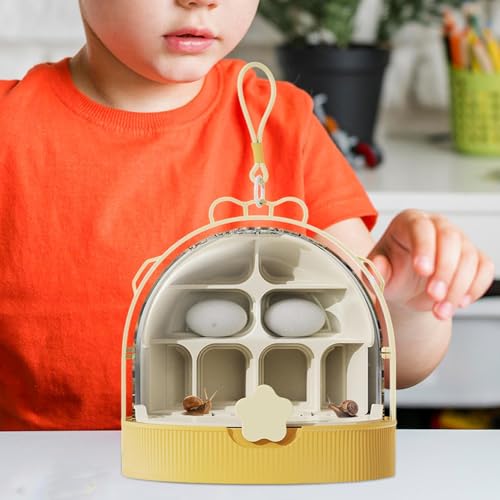 Silkworm Transport Container Clear Breathable Silkworm Observation Box | Reptiles Habitat for Indoor Raising Science Projects Outdoor Activities Teens Camping Backyard