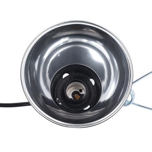 Ejoyous Reptile Light Fixture, Deep Dome Reptile Heat Lamp Fixture with 360 Degree Rotation for E27 UVA UVB Bulb, Ceramic Heat Emitters for Bearded Dragon Snake Chameleon Lizard