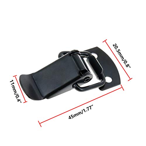Toggle Latch Mini Size Stainless Steel Latch for Toolbox, Cases, Chests - 10pcs - size: No Spring Loaded