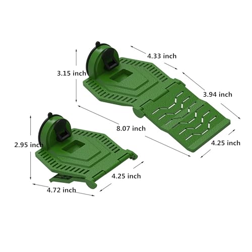 Turtle Resting Basking Platform, Turtles Ramp Tortoise Foldable Climbing Ladder Resting Terrace for Frog Terrapin Reptiles Amphibian Habitat Hideouts Aquarium Floating Dock (Green, S) - size: S